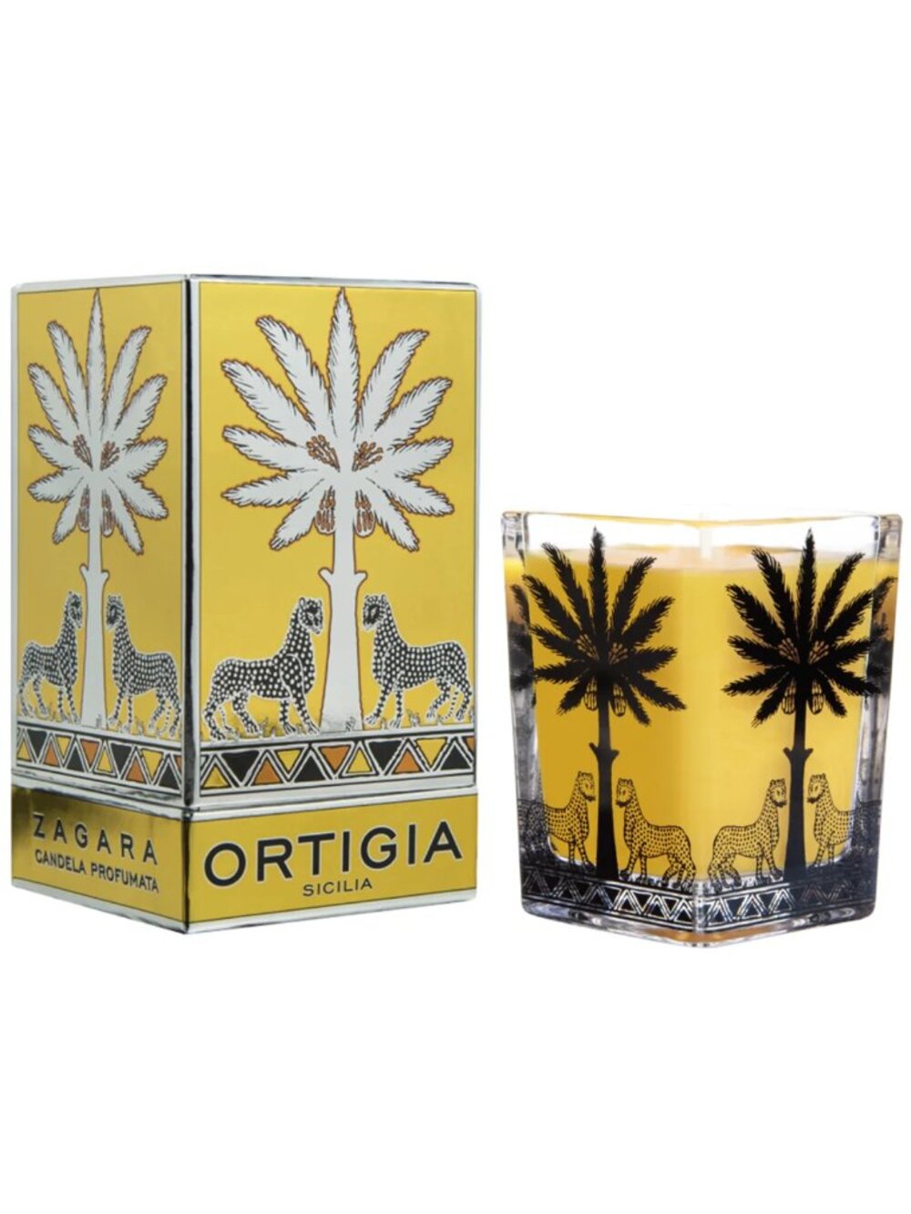 ORTIGIA Zagara Large Square Candle in Gift Box NWT